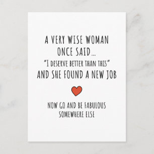 Motivational Career Change Holiday Postcard