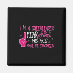 Motivational Cheerleader Design Magnet