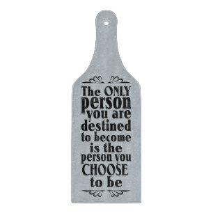 Motivational CHOICE custom color cutting board