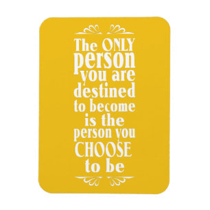 Motivational CHOICE custom color magnet