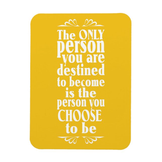 Motivational CHOICE custom color magnet (Vertical)