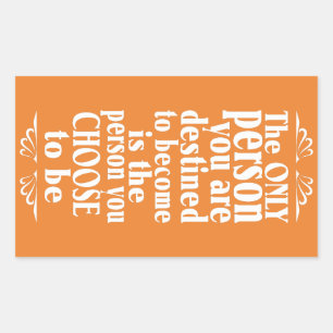 Motivational CHOICE custom color stickers