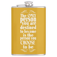 Motivational CHOICE custom colour flask
