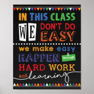 Motivational Classroom Decor / Teacher Gift Idea