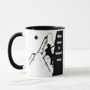 Motivational climbing rockclimbing mug