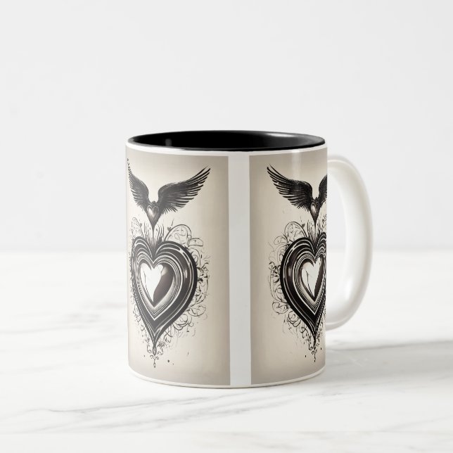 Motivational Coffee Mug – ‘Wake Up & Be Awesome (Front Right)