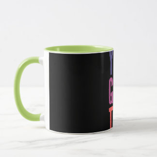 Motivational Colourful Typography Coffee Mug