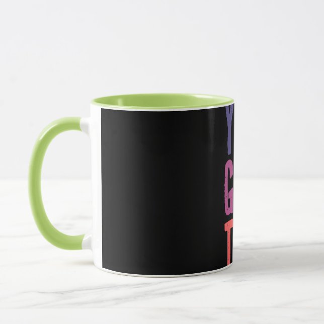 Motivational Colourful Typography Coffee Mug (Left)