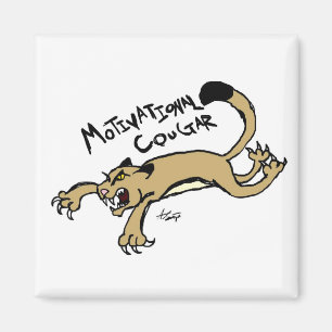 Motivational Cougar Magnet