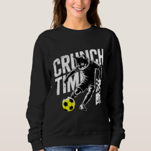 Motivational Crunch Time Cat Soccer Women's Sweatshirt