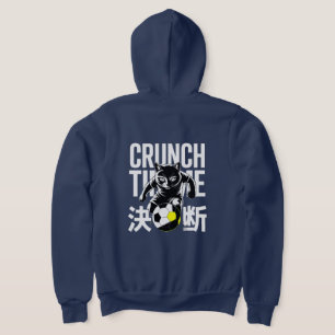 Motivational Crunch Time Soccer Cat For Athletes  Hoodie
