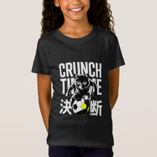 Motivational Crunch Time Soccer Cat For Athletes T-Shirt
