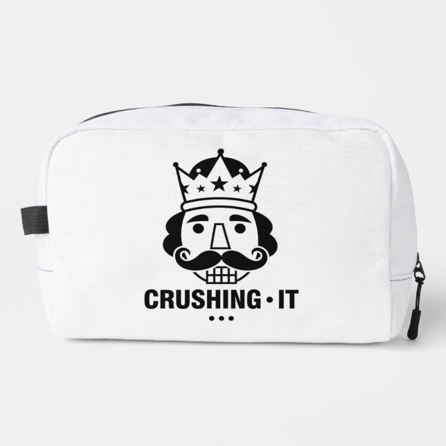Motivational Crushing It Daily Hustle Mindset Succ Dopp Kit (Front)