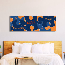 Motivational Curiosity & LOVE = Magic Puzzle Poster