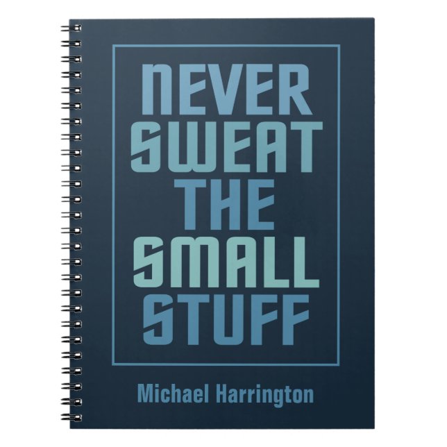 Motivational custom name notebook (Front)