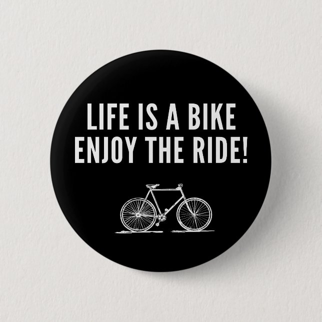 Motivational cycling 6 cm round badge (Front)