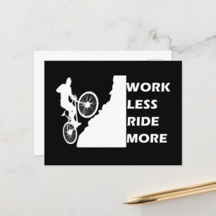 Motivational cycling holiday postcard
