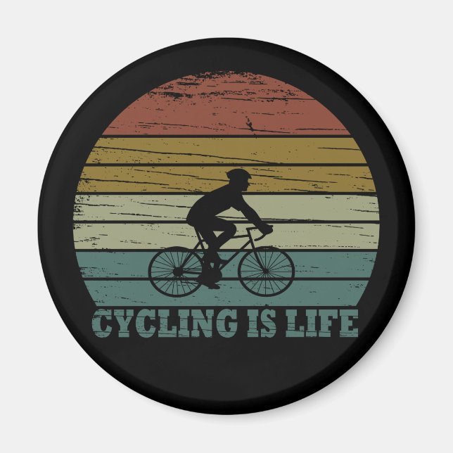 Motivational cycling magnet (Front)