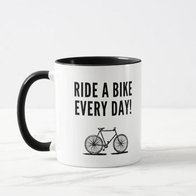 Motivational cycling mug (Left)