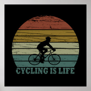Motivational cycling poster