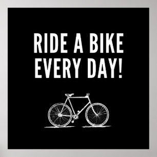 Motivational cycling poster