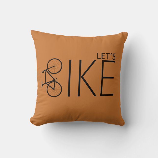 Motivational cycling quotes cushion (Front)