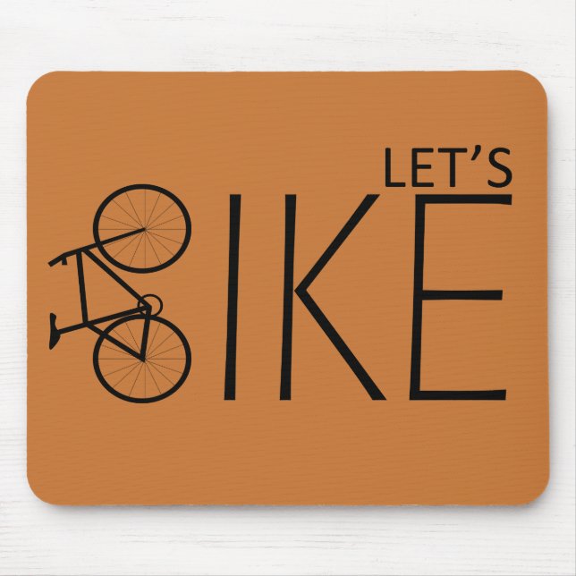 Motivational cycling quotes mouse mat (Front)