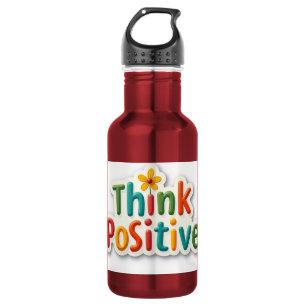 motivational design water bottle