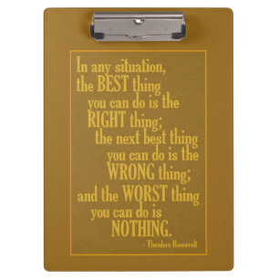 Motivational “Do Something” Quote clipboard