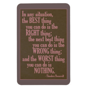 Motivational “Do Something” Quote magnet