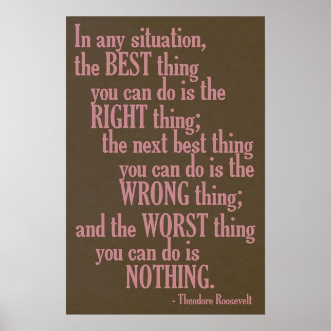 Motivational “Do Something” Quote poster (Front)