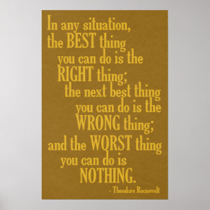 Motivational “Do Something” Quote poster