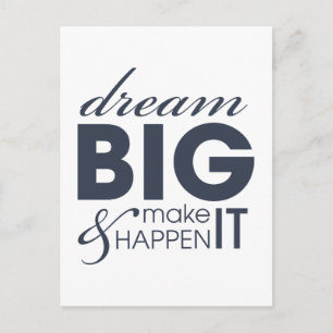 Motivational Dream Work Success Postcard