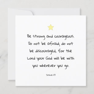 Motivational Encouraging Bible Quote Greeting Card