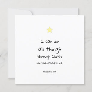Motivational Encouraging Bible Verse Quote Card