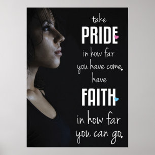 Motivational Female Fitness Gym Poster