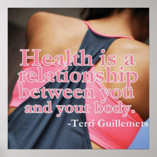 Motivational Female Fitness Gym Poster