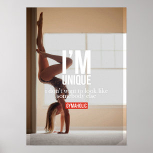 Motivational Female Fitness Gym Poster