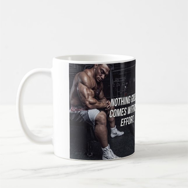Motivational Fitness Gym Coffee Mug (Left)