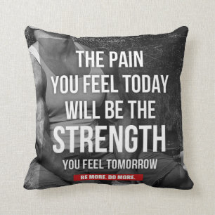 Motivational Fitness Gym Cushion