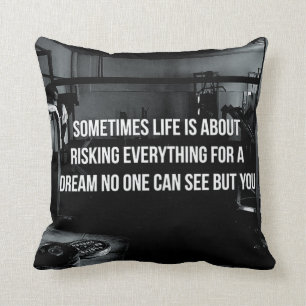 Motivational Fitness Gym Cushion