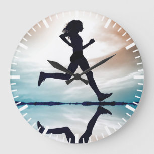 Motivational Fitness Gym Large Clock