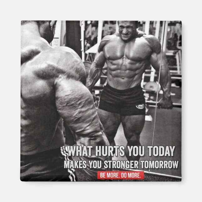 Motivational Fitness Gym Magnet (Front)