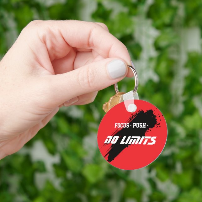 Motivational Fitness Red Key Ring (Hand)