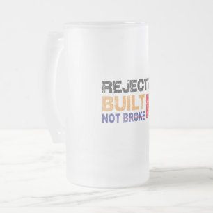 Motivational Frosted Glass Beer Mu Mug