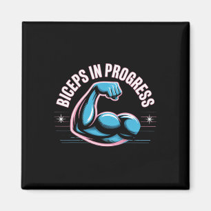 Motivational Funny Gym Humour Biceps Gains Biceps  Magnet