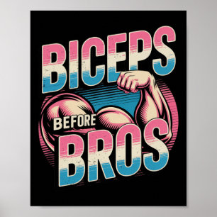 Motivational Funny Gym Humour Biceps Gains Biceps Poster