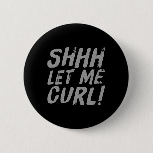 Motivational Funny Gym Humour Biceps Gains Shhh Le 6 Cm Round Badge