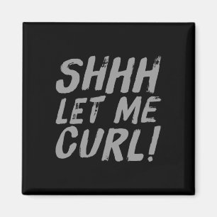 Motivational Funny Gym Humour Biceps Gains Shhh Le Magnet