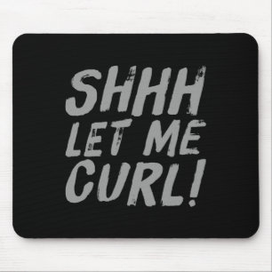 Motivational Funny Gym Humour Biceps Gains Shhh Le Mouse Mat